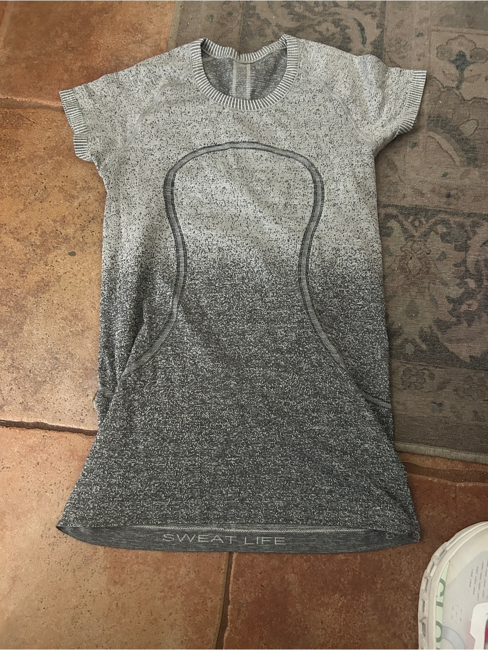 Women's Lululemon Grey Ombre Athletic Top